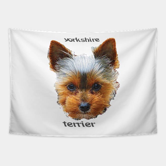 Printing dogs - Yorkshire Terrier Tapestry by Hujer