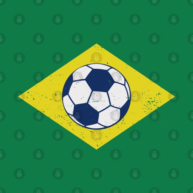 Brazil Soccer Ball Flag by Etopix