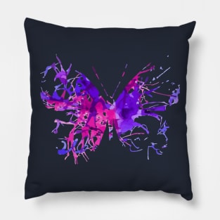 Purple watercolor butterfly Pillow