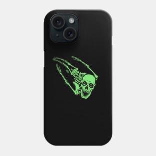 Flying Skellie (light green) Phone Case