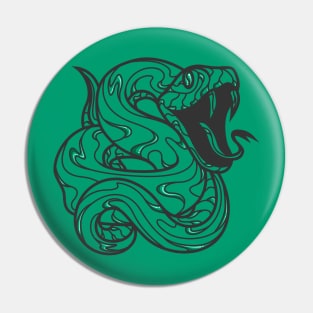 silver and emerald serpent house of ambition, lines Pin