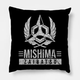 Mishima Zaibatsu Distressed Pillow