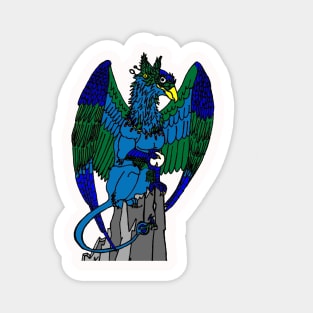 Blue Magical Griffon Magnet