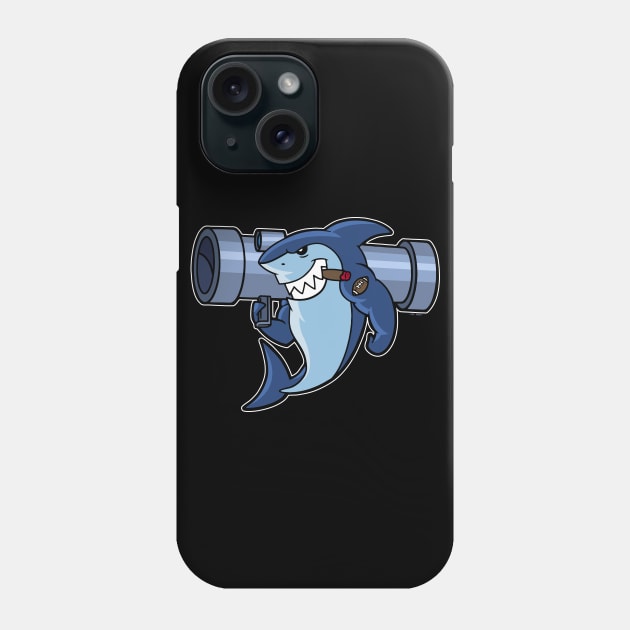 Bazooka Sharks (Clean) Phone Case by Roufxis