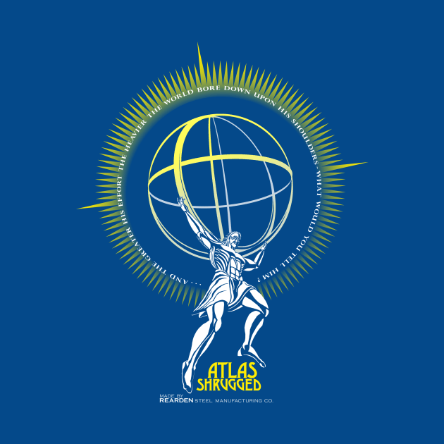 Atlas Shrugged retro Objectivism Symbol by DDGraphits