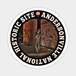 Andersonville National Historic Site circle Magnet