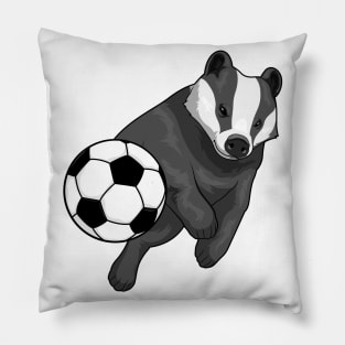 Honey badger Soccer player Soccer Pillow