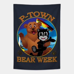 Zapped Kat P-Town Bear Week Tapestry