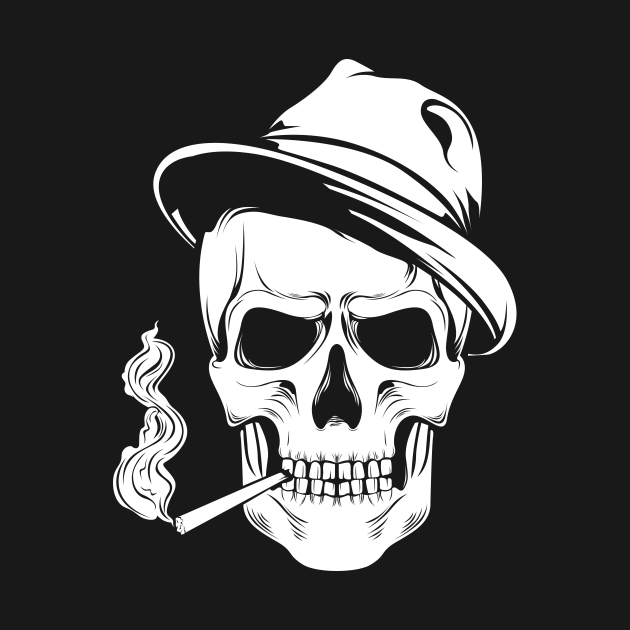 Smoking Skull - Smoking Skull Tattoo - T-Shirt | TeePublic