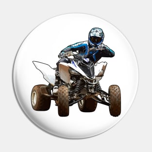 ATV Raptor Illustration Pin