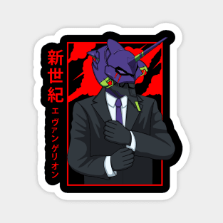 Evangelion With Black Suit Magnet