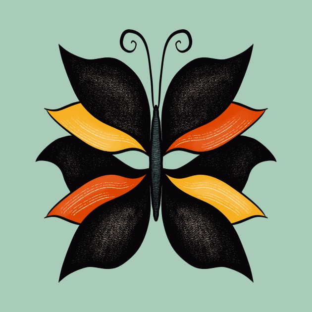 Beautiful Butterfly Weird Abstract Insect by Boriana Giormova