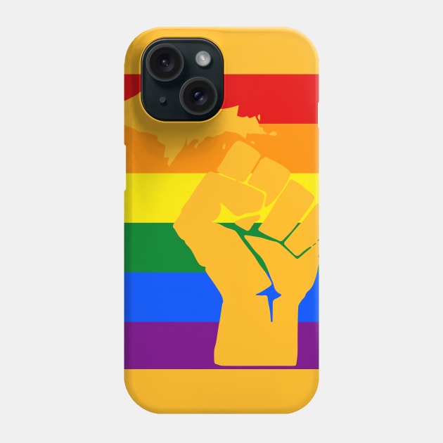 LGBTQ+ Michigan Pride Flag Phone Case by XLR8EDmedia