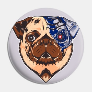 Mecha Pug Love Pin