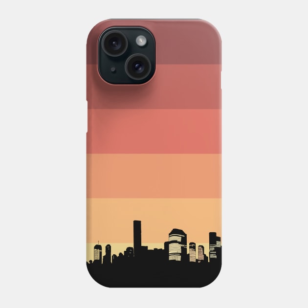 Brisbane skyline Phone Case by Flaxenart