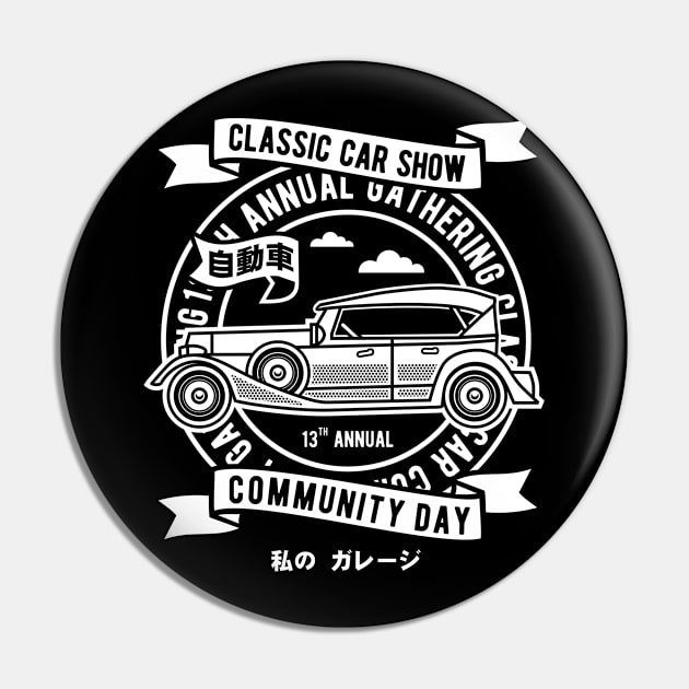 Classic Car Show Community Day Pin by Rebus28