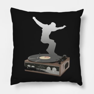 record player dance Pillow