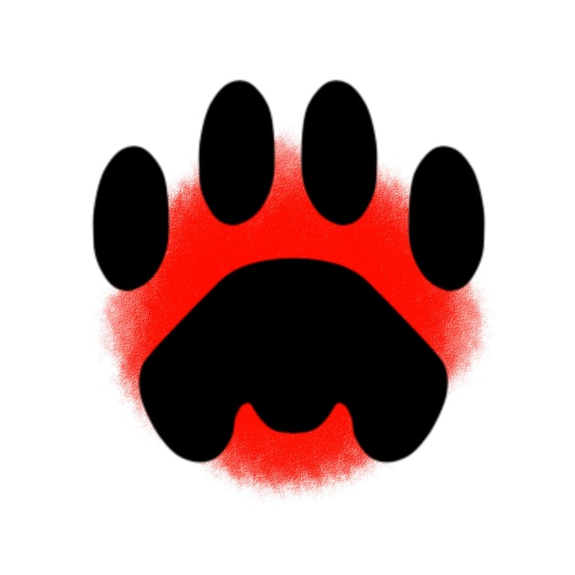 Lion Paw Print by RockyHay