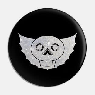 Bat Winged Skull - Stone Pin