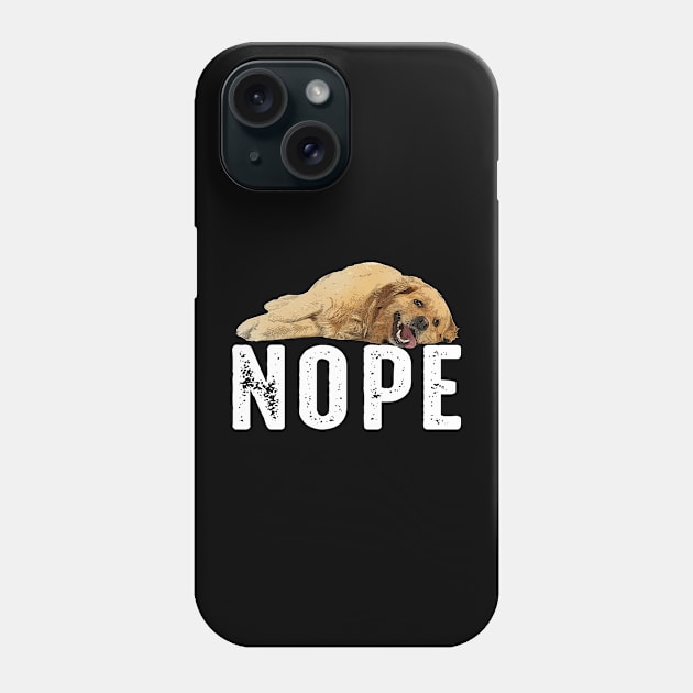 Sunbeam Retrievers Tee Triumph for Admirers of Golden NOPE Phone Case by Kleurplaten kind