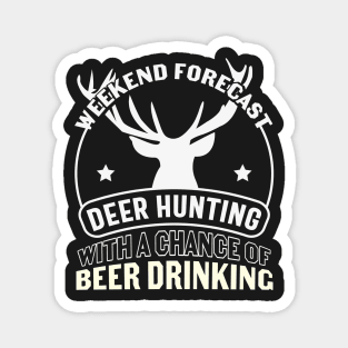 Live Free And Hunt Hard - Big Racks Matter - Funny Deer Buck Hunting Magnet