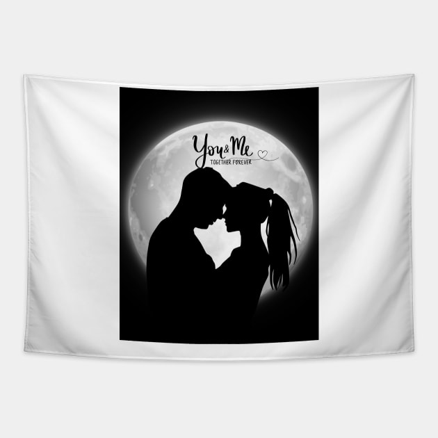 Love Forever, Happy Valentine, Sweet Lover Gift Tapestry by Gifty Love