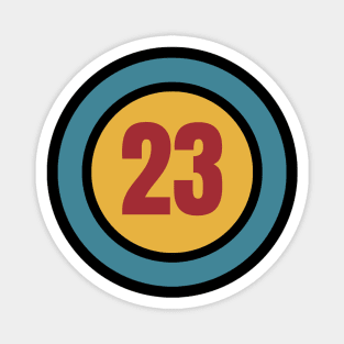 The Number 23 - twenty three - twenty third - 23rd Magnet