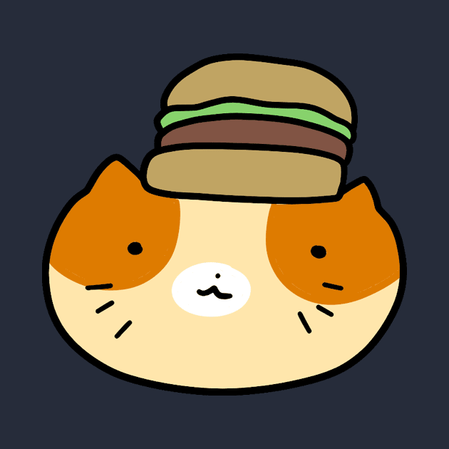 Hamburger Cat Face by saradaboru