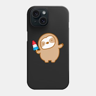 Patriotic Fourth of July Popsicle Sloth Phone Case