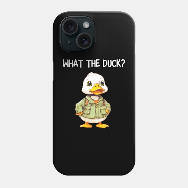 what the duck Phone Case by mdr design