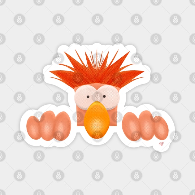 Beaker Was Here Magnet by UzzyWorks