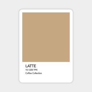 Cafe Latte Pantone Colour Magnet