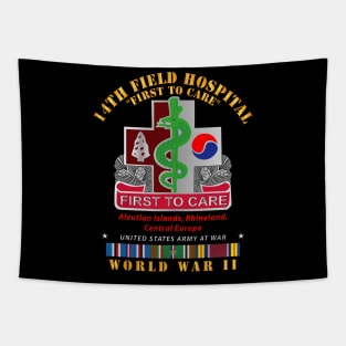 14th Field Hospital w  WWII  EU SVC Tapestry