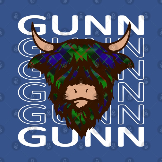 Clan Gunn - Hairy Coo by Taylor'd Designs