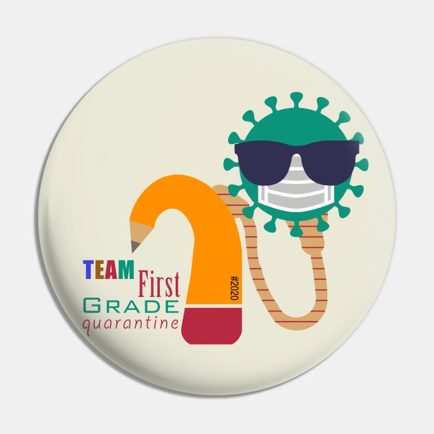 Cochlear Implant - First Grade Quarantine Design Pin by First.Bip