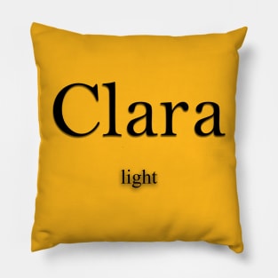 Clara Name meaning Pillow