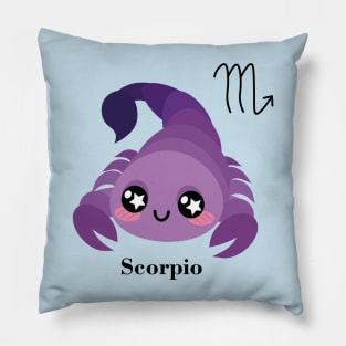 Scorpio Zodiac Sign Cute Pillow