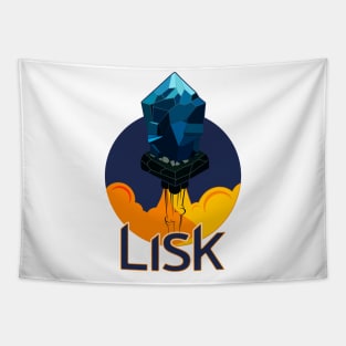 Rocket To The Moon : LISK Edition. Tapestry