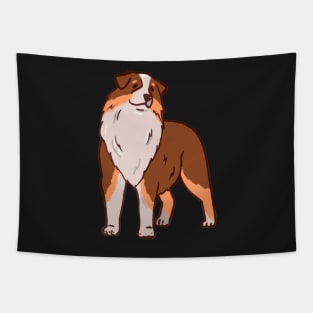 Red Tri Aussie Tapestry