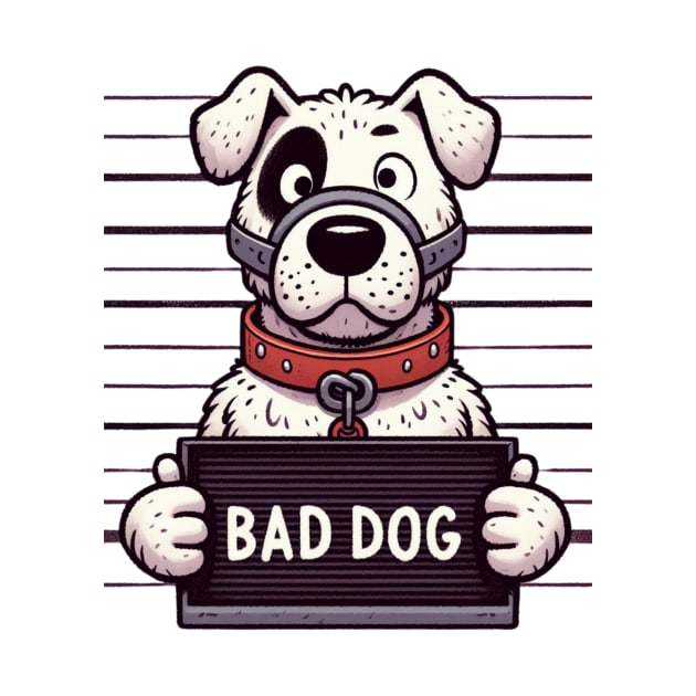 Bad Dog Muzzeled Jail Mugshot by Shawn's Domain