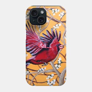 Cardinal in Flight Phone Case