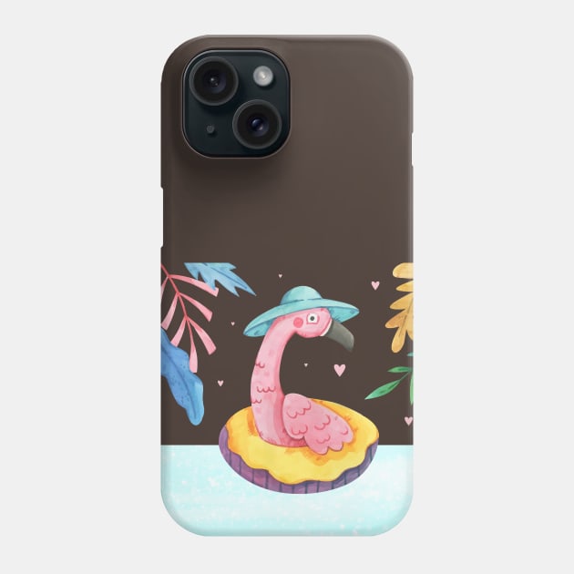 Summer Season Funny Flamingo Phone Case by Mako Design 