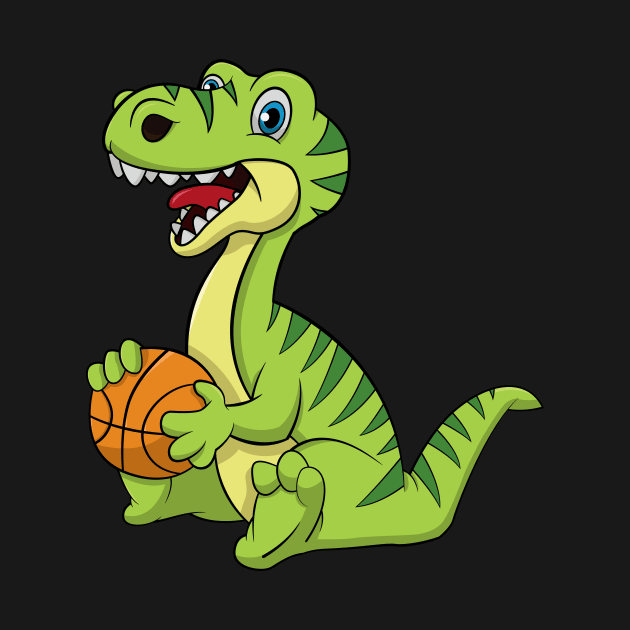 Basketball Dinosaur by RockyDesigns