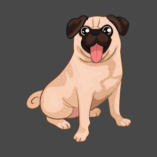 Pug Cartoon T-Shirt