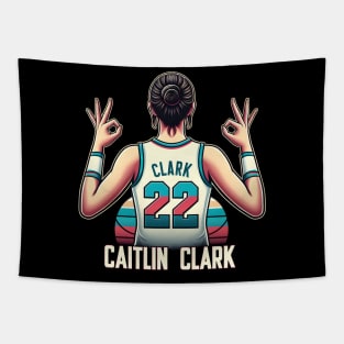 Caitlin Clark Retro Tapestry