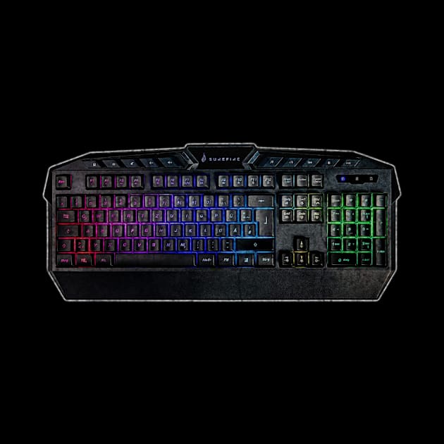 Gamer keyboard computer by ysmnlettering