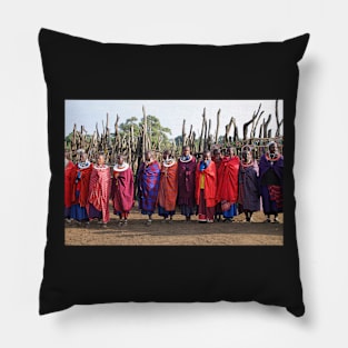 Maasai (Masai) Women of Kenya & Tanzania Pillow