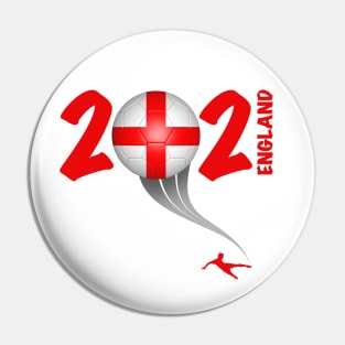 England Euro Soccer 2021 Pin