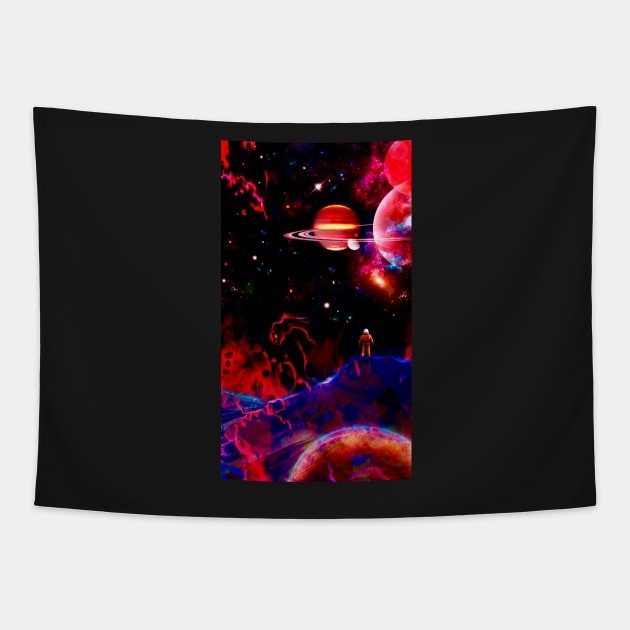 “Mars - The Red Planet” Tapestry by Colette22