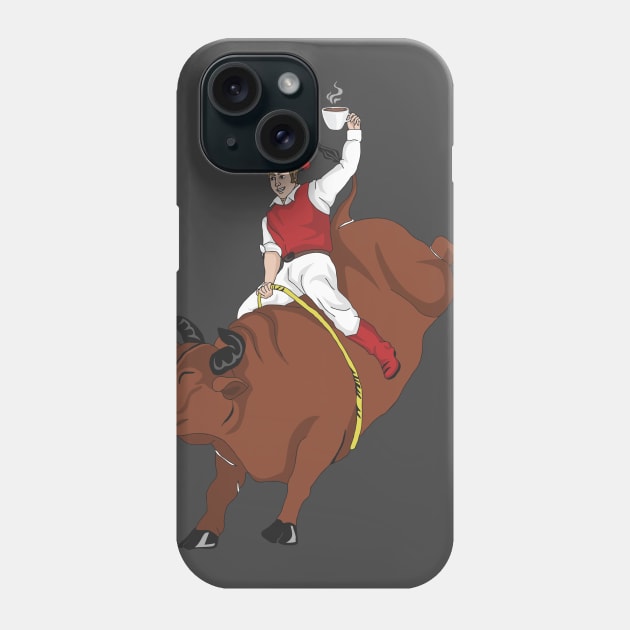 Coffee Rodeo Phone Case by TwinWorksMedia